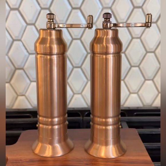Hearth and hand with Magnolia-Tall & Tall Salt and Pepper Crank Grinder Copper - Picture 2 of 2